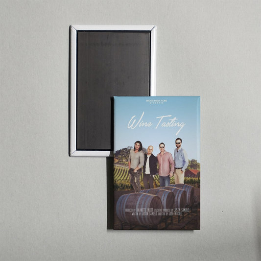 Wine Tasting Mini Movie Fridge Magnet