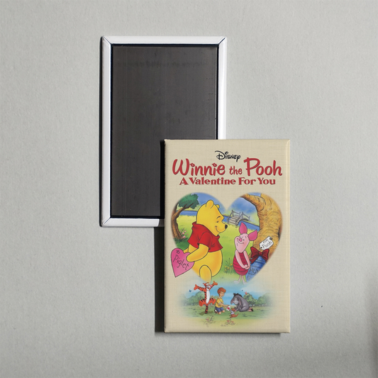 Winnie the Pooh A Valentine for You Mini Movie Fridge Magnet