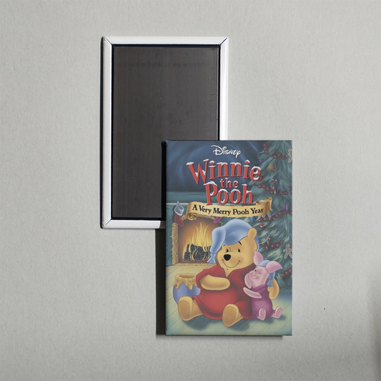 Winnie the Pooh A Very Merry Pooh Year Mini Movie Fridge Magnet