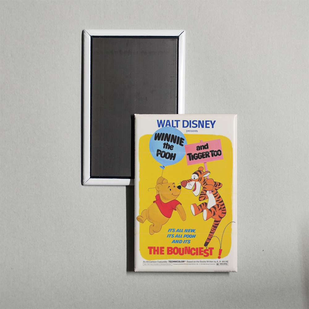 Winnie the Pooh and Tigger Too Mini Movie Fridge Magnet