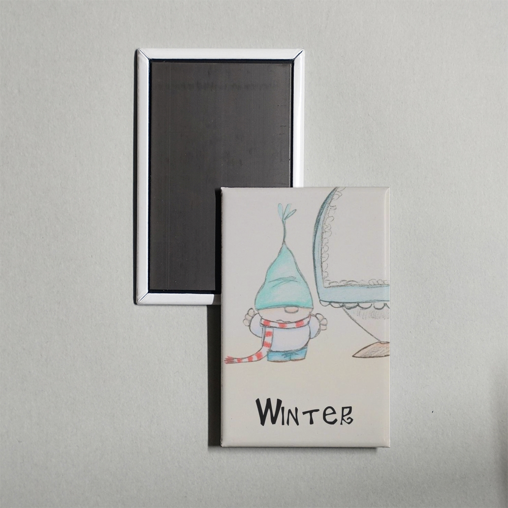 Winter Mini Movie Fridge Magnet