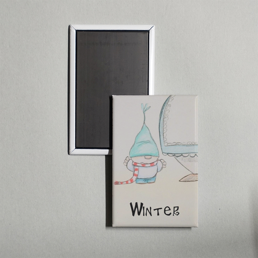 Winter Mini Movie Fridge Magnet