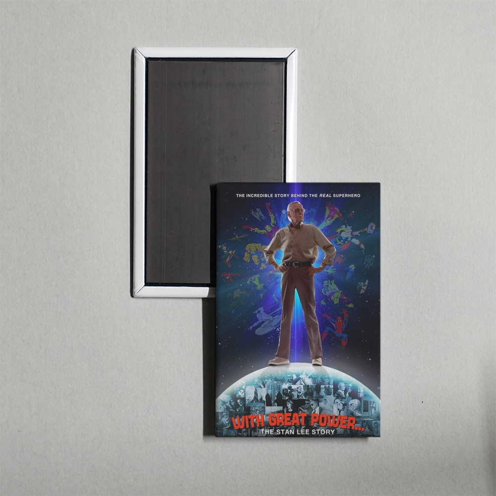 With Great Power The Stan Lee Story Mini Movie Fridge Magnet