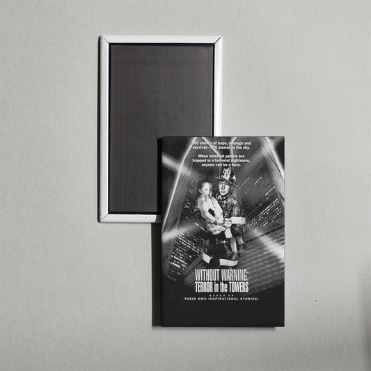 Without Warning Terror in the Towers Mini Movie Fridge Magnet