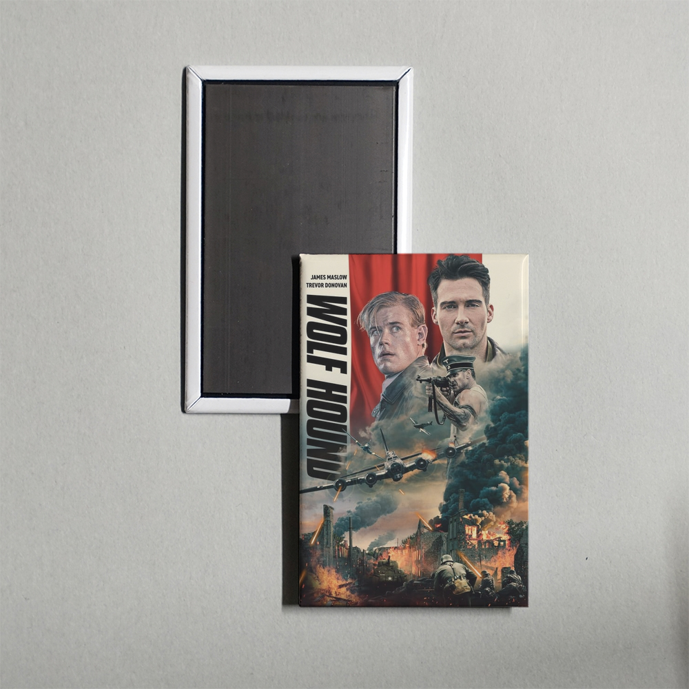 Wolf Hound Mini Movie Fridge Magnet