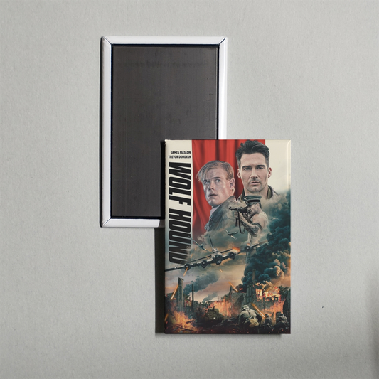 Wolf Hound Mini Movie Fridge Magnet