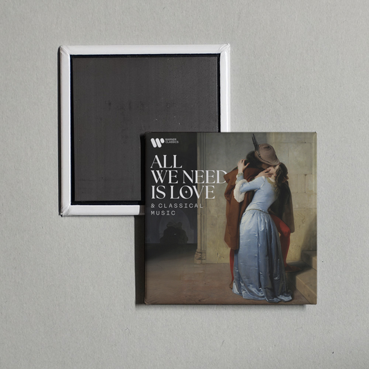 Wolfgang Amadeus Mozart - All We Need Is Love (& Classical Music) - A Valentine's Day Collection Album Cover Fridge Magnet