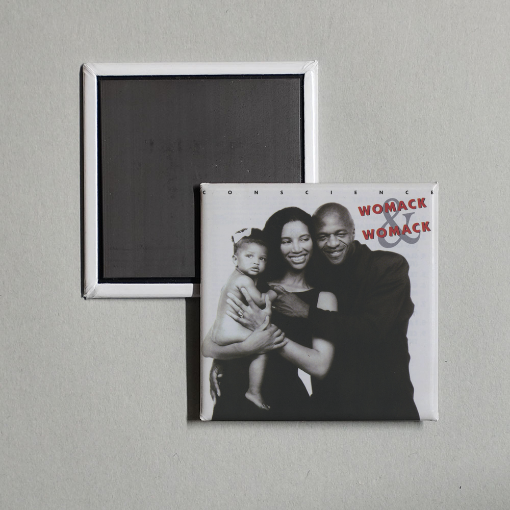 Womack & Womack - Conscience Album Cover Fridge Magnet