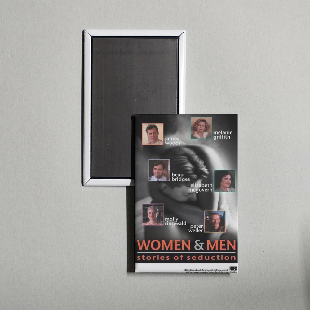 Women and Men Stories of Seduction Mini Movie Fridge Magnet