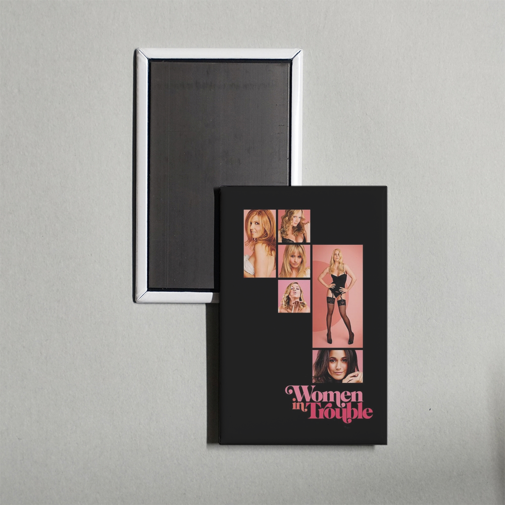 Women in Trouble Mini Movie Fridge Magnet