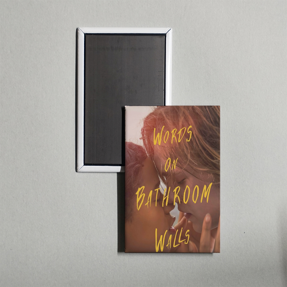 Words on Bathroom Walls Mini Movie Fridge Magnet