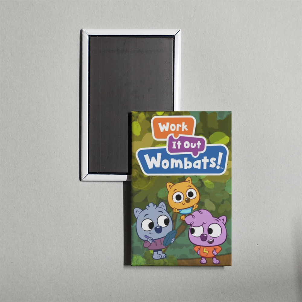 Work It Out Wombats! TV Show Fridge Magnet