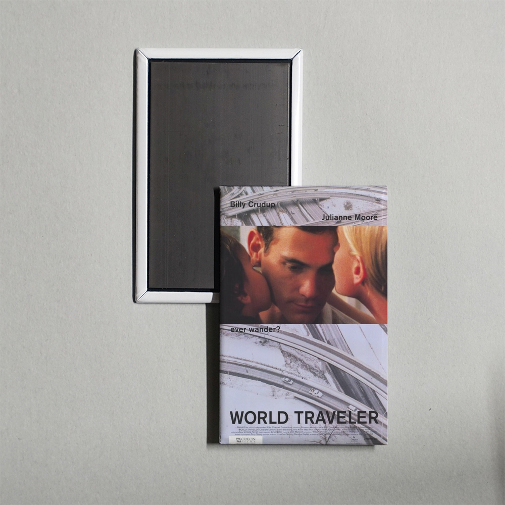 World Traveler Mini Movie Fridge Magnet