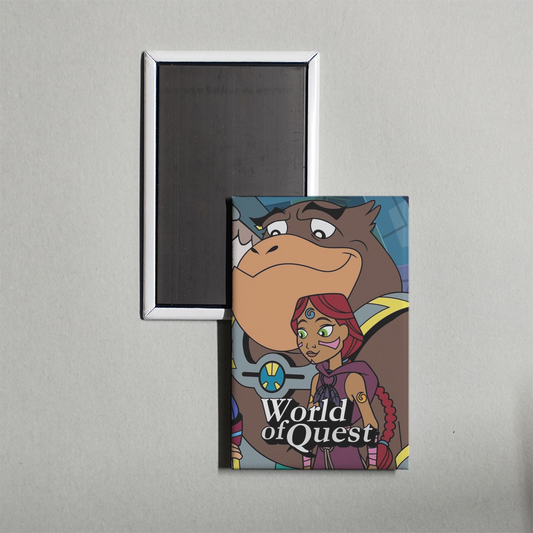 World of Quest TV Show Fridge Magnet