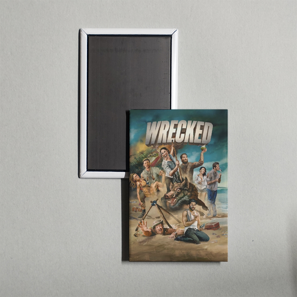 Wrecked TV Show Fridge Magnet