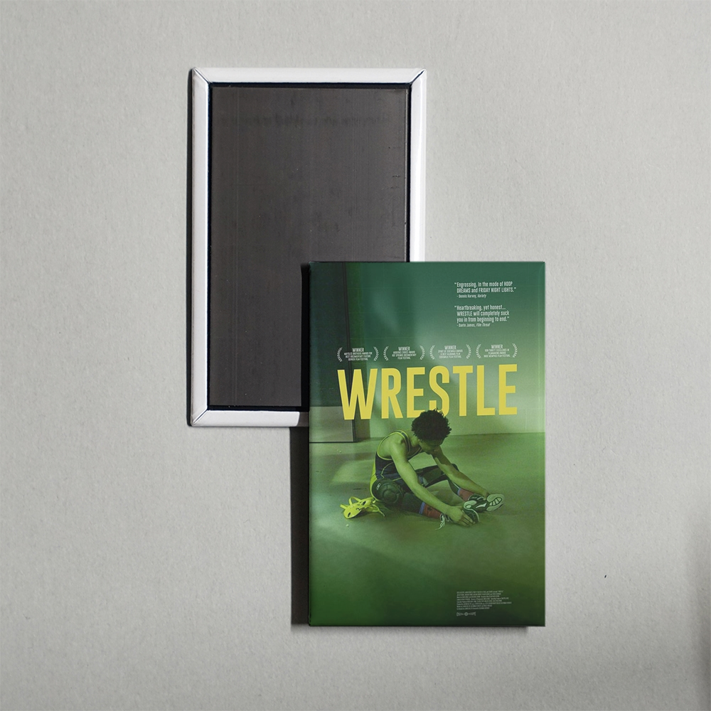 Wrestle Mini Movie Fridge Magnet