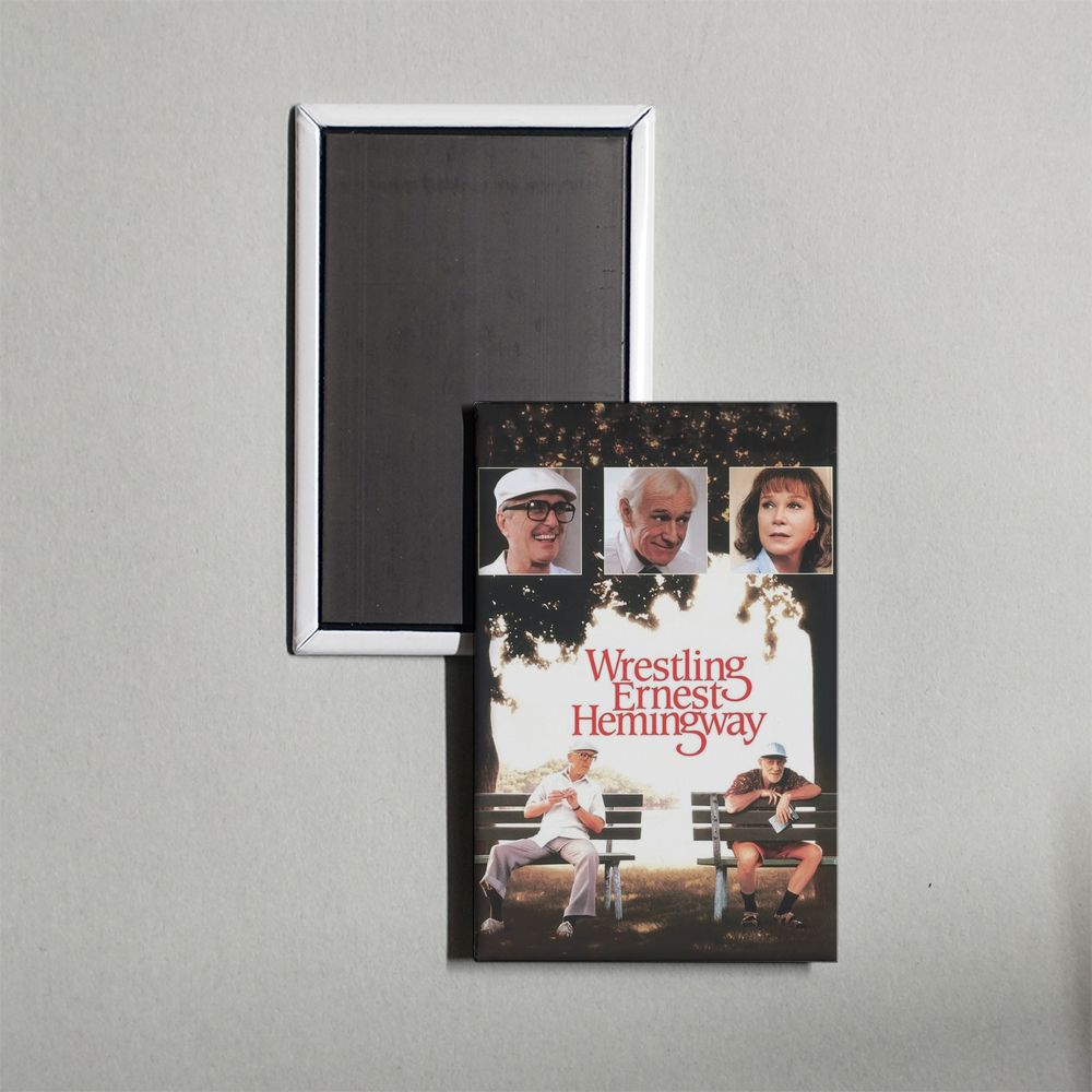 Wrestling Ernest Hemingway Mini Movie Fridge Magnet