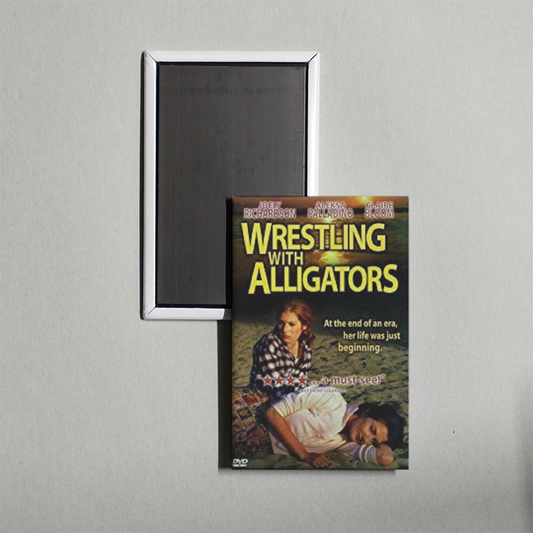 Wrestling with Alligators Mini Movie Fridge Magnet
