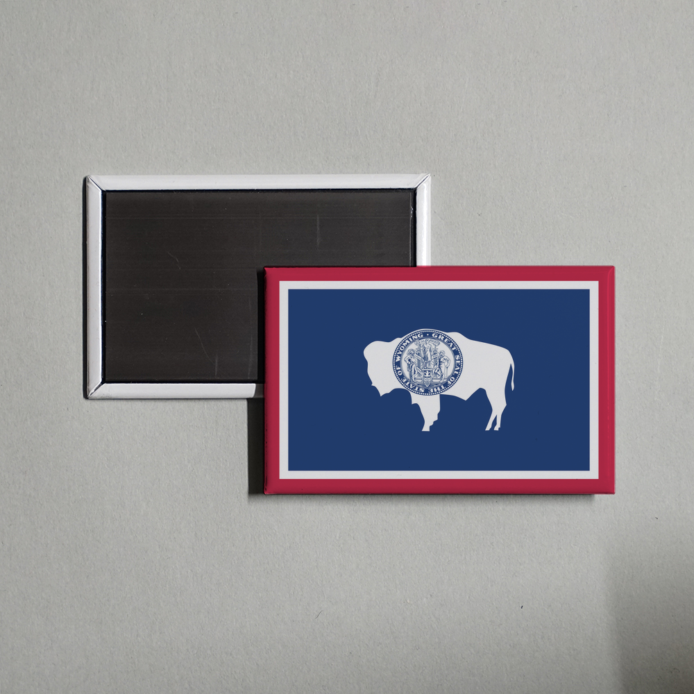 Wyoming State Flag Fridge Magnet Fridge Magnet