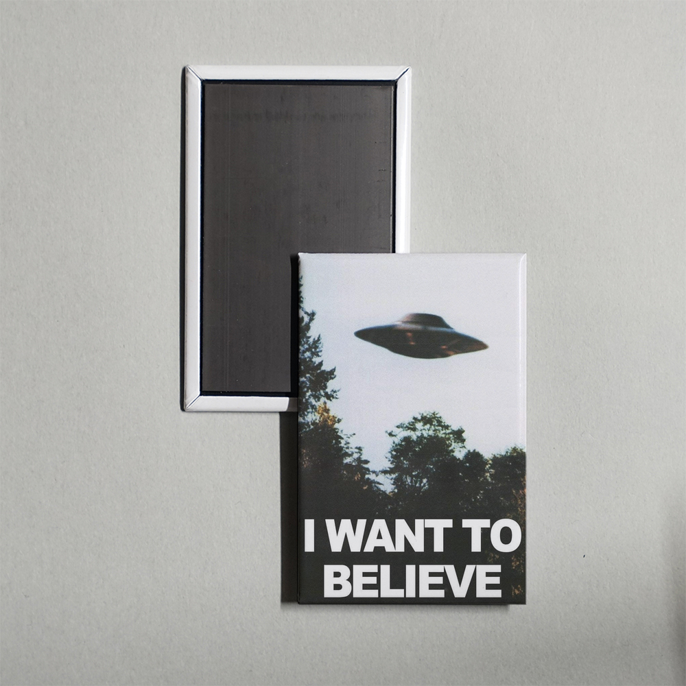 X-Files I Want To Believe Poster Fridge Magnet