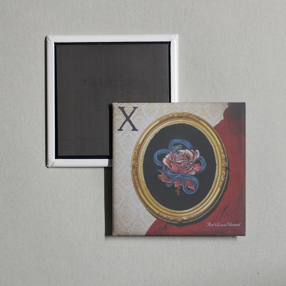 X - Ain't Love Grand Album Cover Fridge Magnet