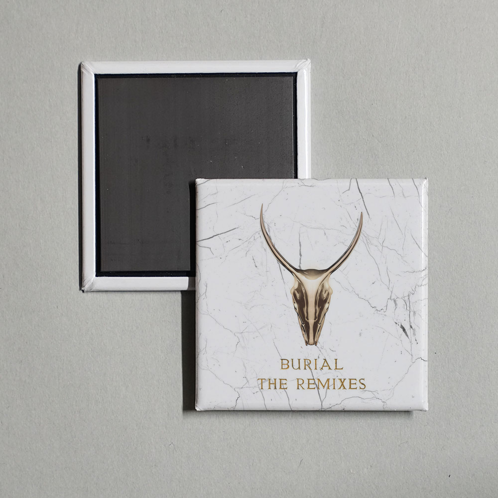Yogi - Burial - The Remixes Album Cover Fridge Magnet