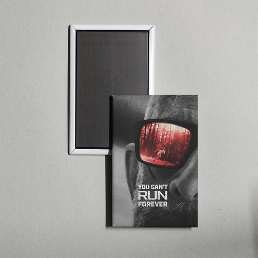 You Can't Run Forever Mini Movie Fridge Magnet