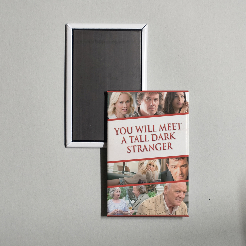 You Will Meet a Tall Dark Stranger Mini Movie Fridge Magnet