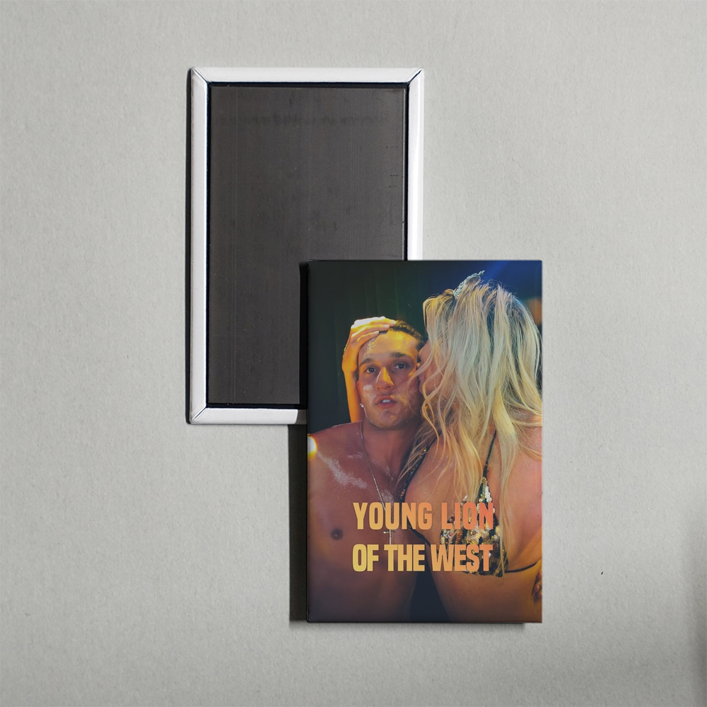 Young Lion of the West Mini Movie Fridge Magnet