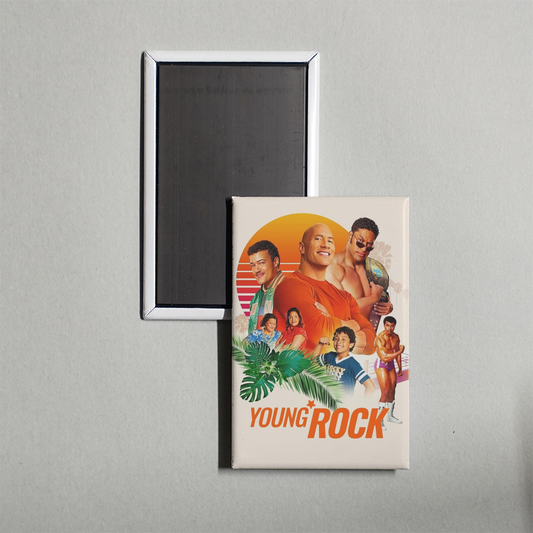 Young Rock TV Show Fridge Magnet