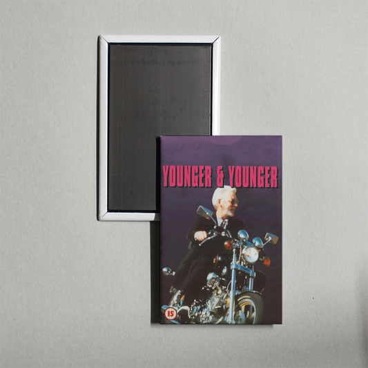 Younger and Younger Mini Movie Fridge Magnet