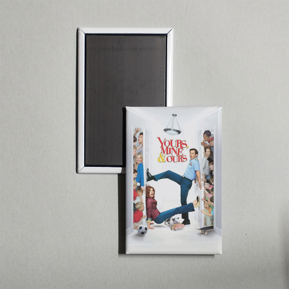 Yours, Mine & Ours Mini Movie Fridge Magnet