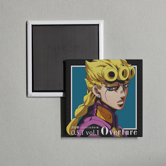 Yugo Kanno - JOJO'S BIZARRE ADVENTURE -Golden Wind O.S.T vol.1 Overture Album Cover Fridge Magnet