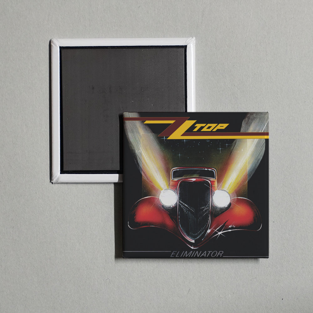 ZZ Top - Eliminator Album Cover Fridge Magnet