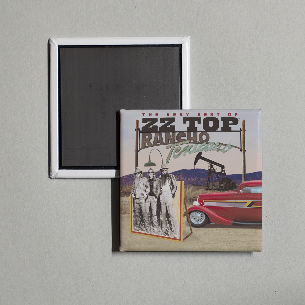 ZZ Top - Rancho Texicano The Very Best of ZZ Top Album Cover Fridge Magnet