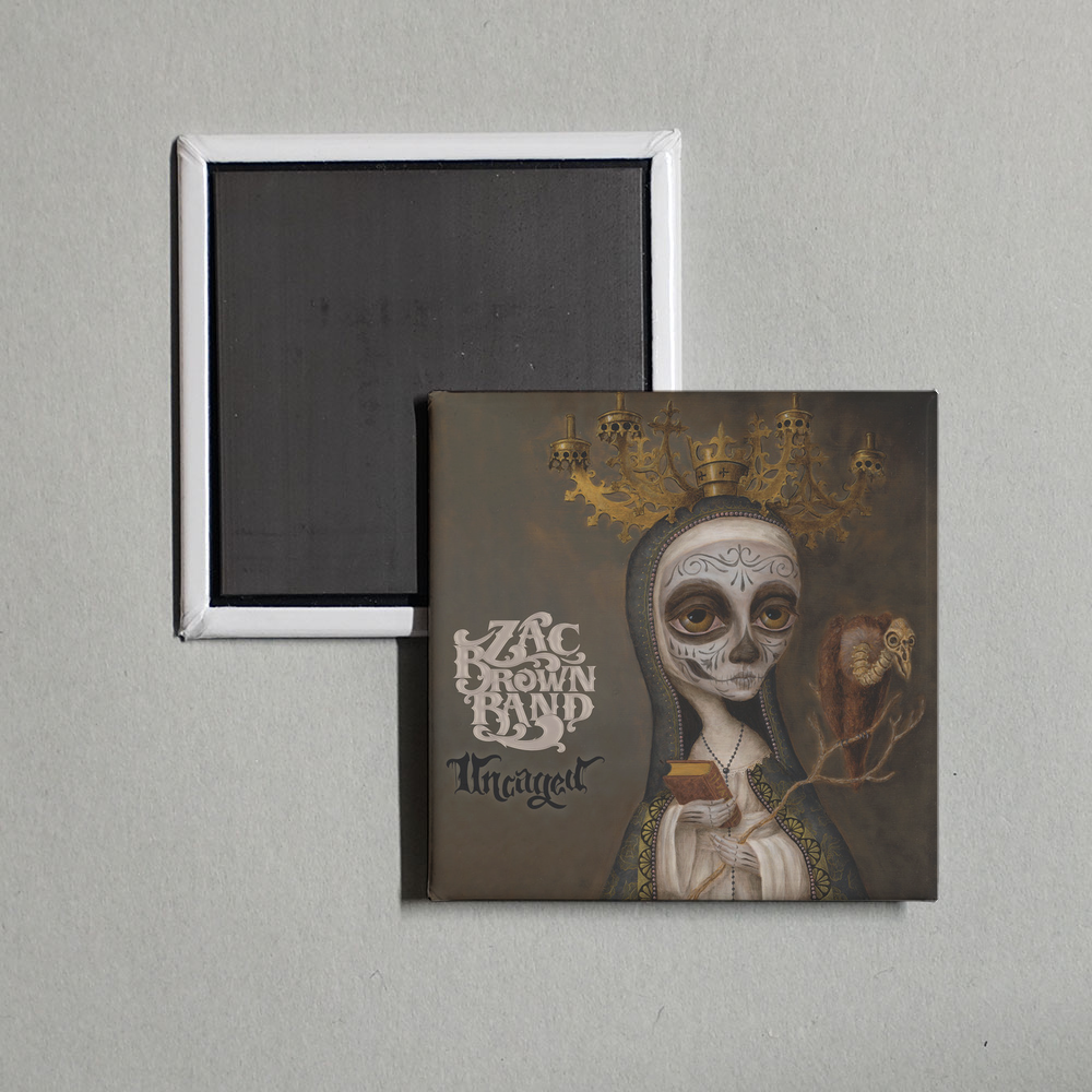 Zac Brown Band - Uncaged Album Cover Fridge Magnet