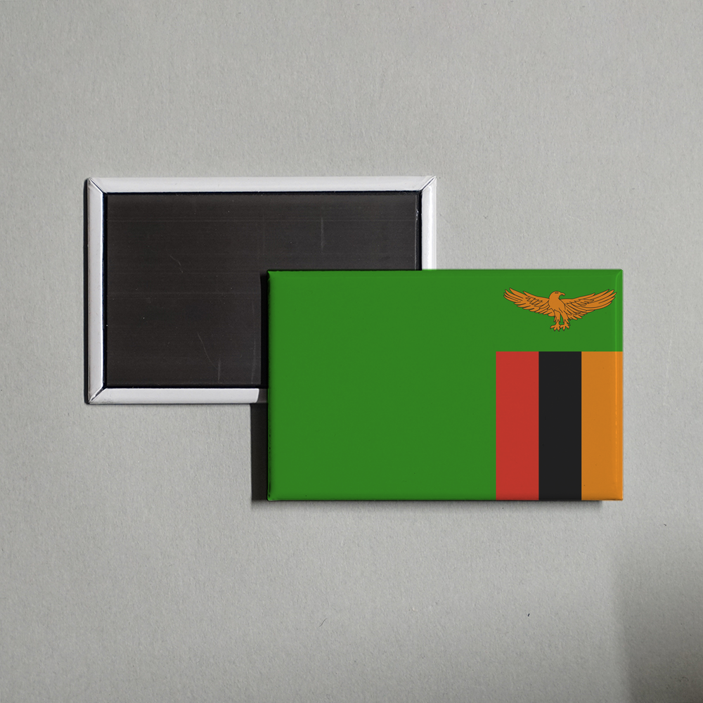 Zambia Flag Fridge Magnet