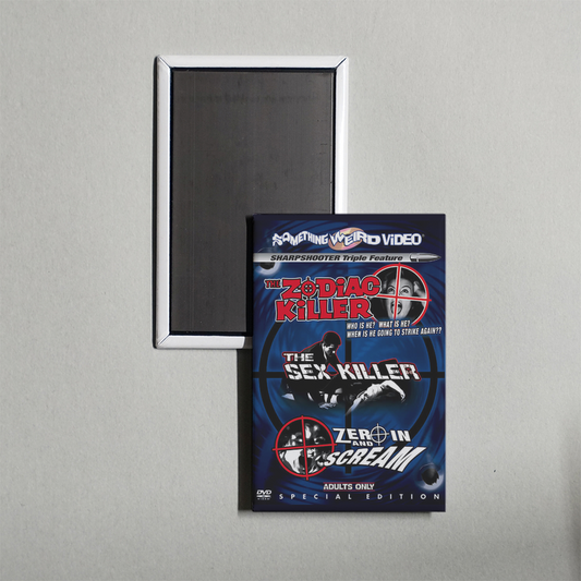 Zero in and Scream Mini Movie Fridge Magnet