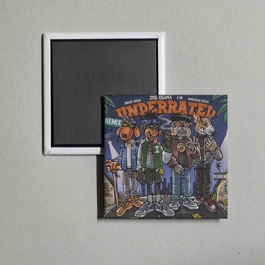 Zoe Osama - Underrated (Remix) [feat. MoneySign Suede] Album Cover Fridge Magnet