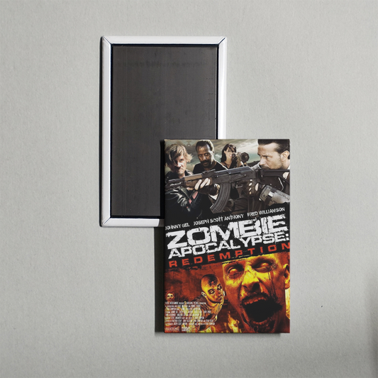 Zombie Apocalypse Redemption Mini Movie Fridge Magnet
