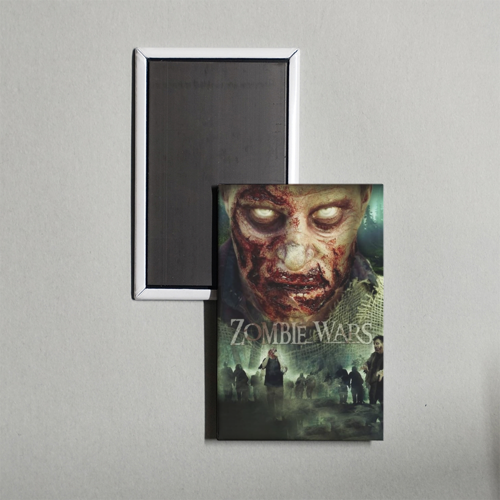 Zombie Wars Mini Movie Fridge Magnet