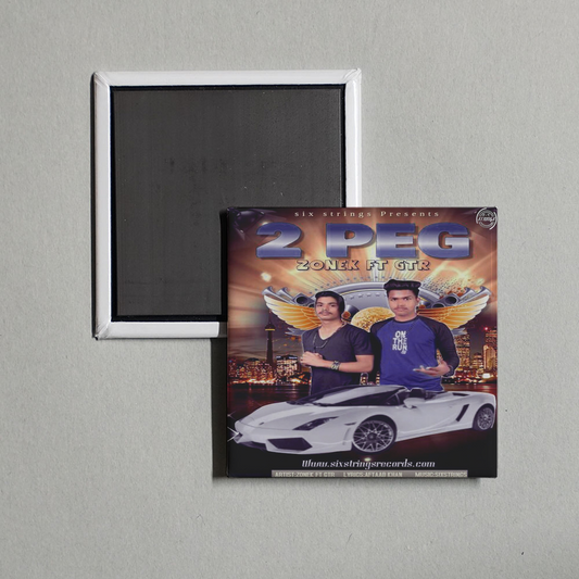 Zonek - 2 Peg - Zonek Album Cover Fridge Magnet