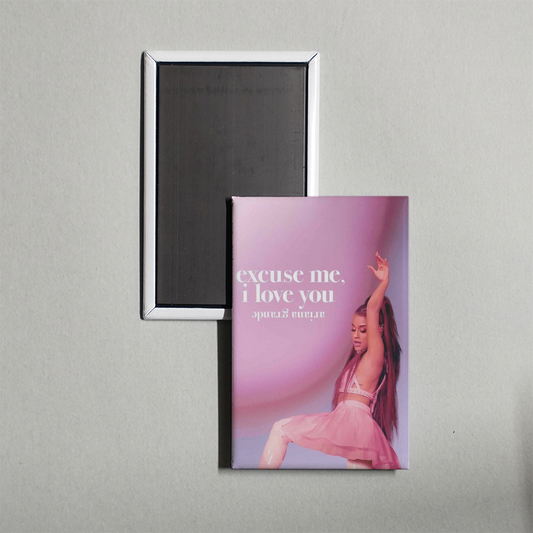 ariana grande excuse me, i love you Mini Movie Fridge Magnet